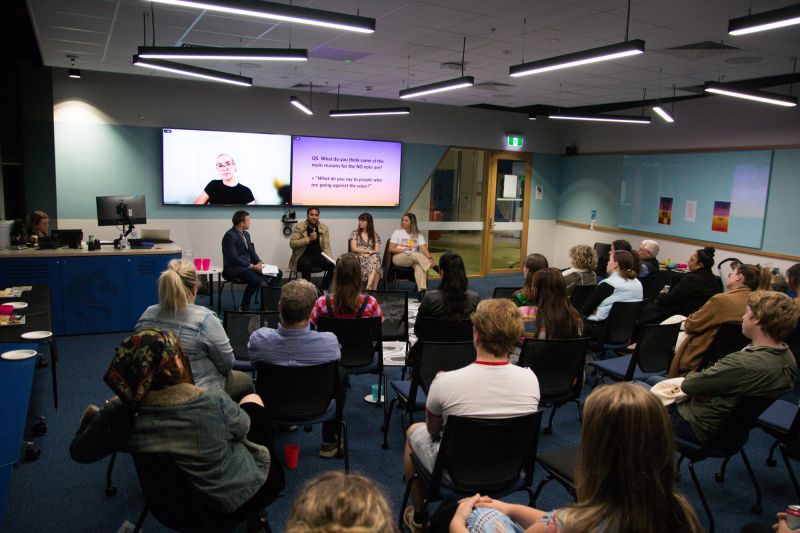 Ma & Morley Ambassador Event led by Jasmin L’Green, involving a panel discussion on the Indigenous Voice to Parliament 