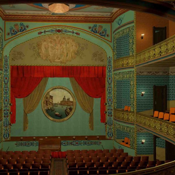 Victoria Theatre interior. Virtual reality project brings the opulent Victoria Theatre back to life