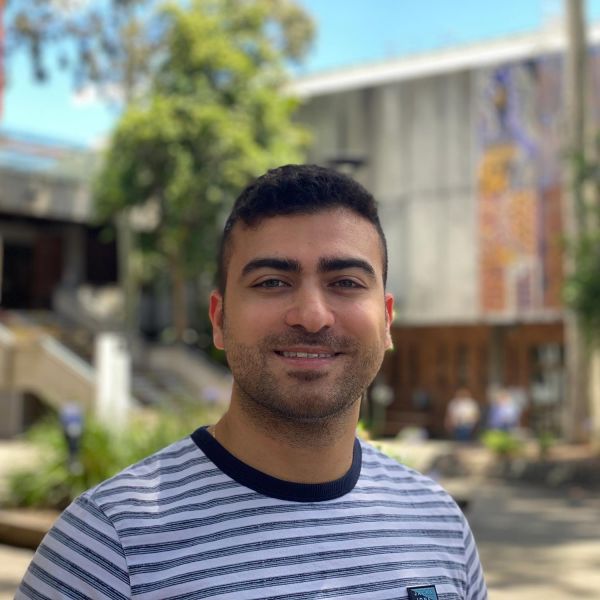 Student James Abou-Ghaida. University of Newcastle welcomes back first flight of international students