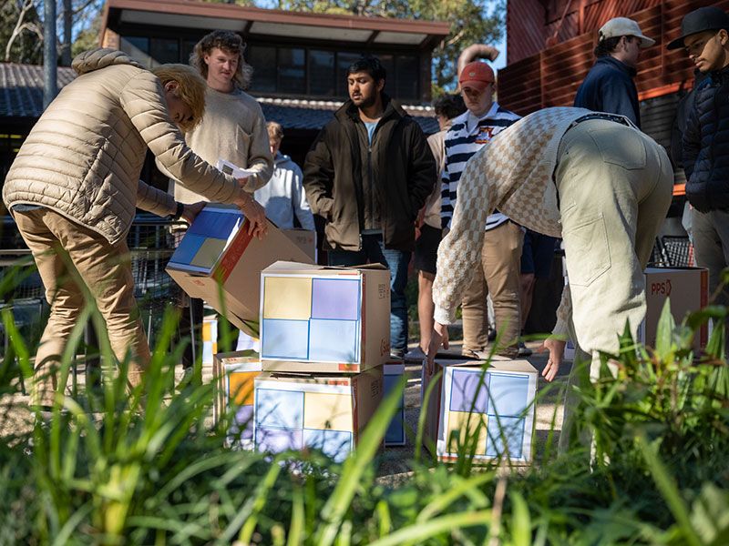 Construction students