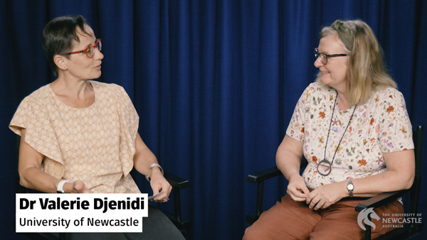 Academic recording an interview Academic recording an interview