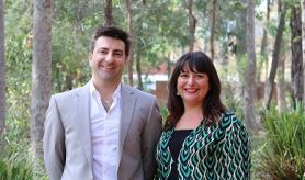 Dr Peter Howley and Dr Tamara Young. National Awards recognise teaching excellence at UON