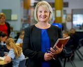 Jenny Gore in a classroom