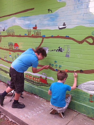 Mural brightens up Mayfield