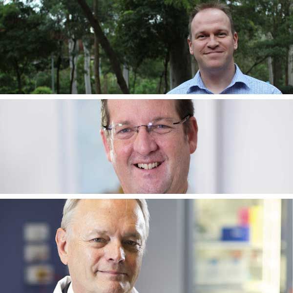 Professors Lee Smith, Brett Ninness and John Aitken. STEMM Ambassador appointed
