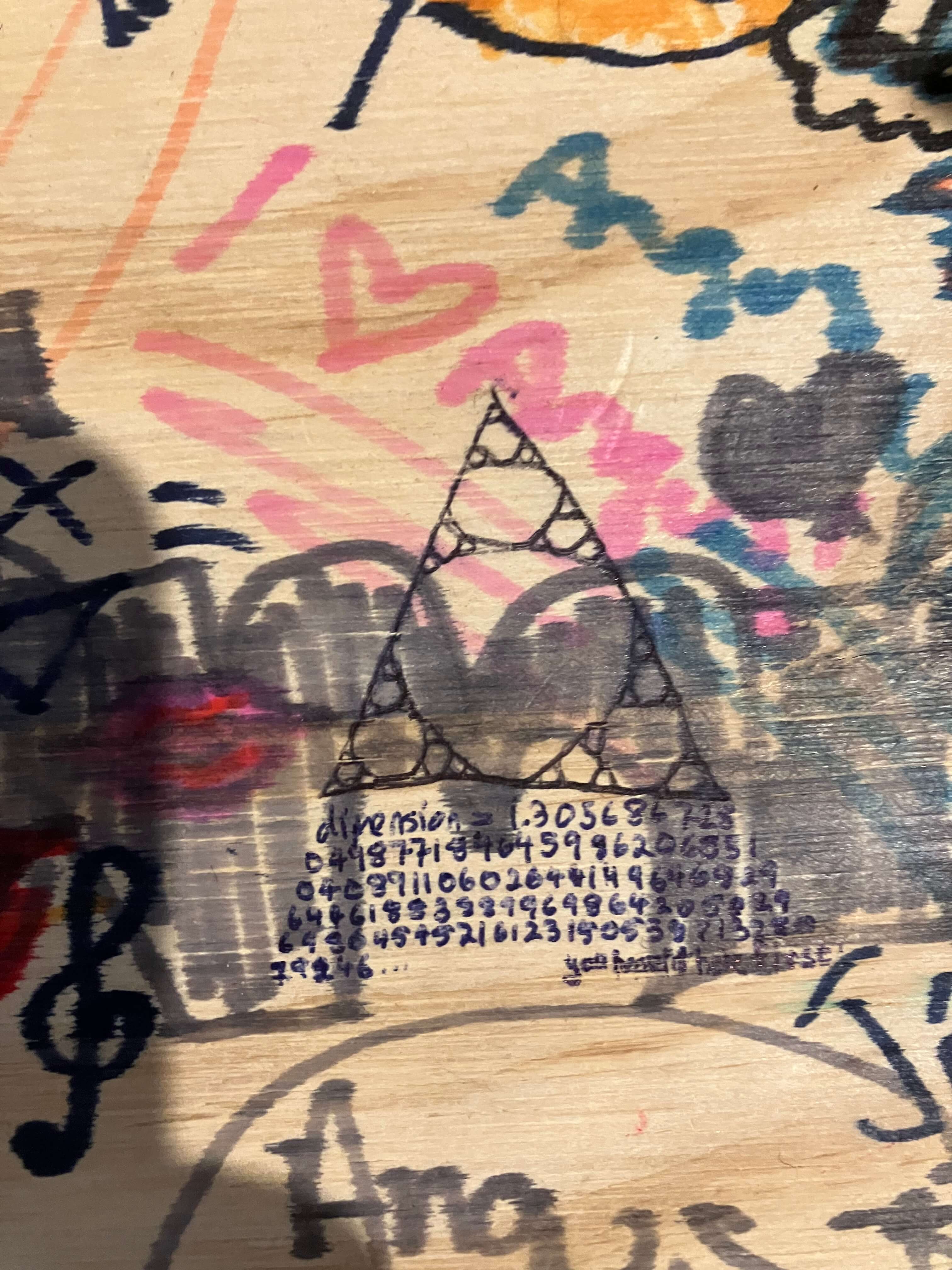 A graffito of a circle packing A graffito of a circle packing