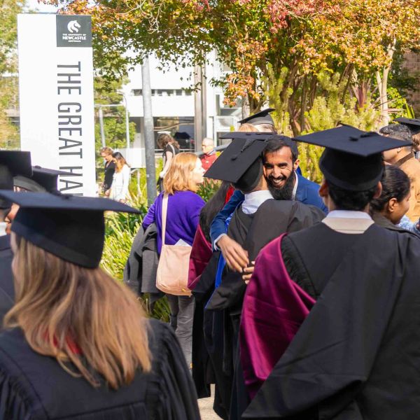 Graduates celebrate with friends and family