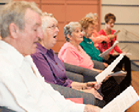 BrainWaves choir. Stroke survivors take centre stage