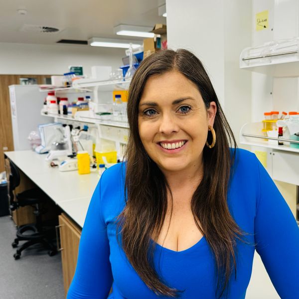 a headshot of Dr Renee Goreham in a lab setting. Dr Goreham named ‘Superstar of STEM’