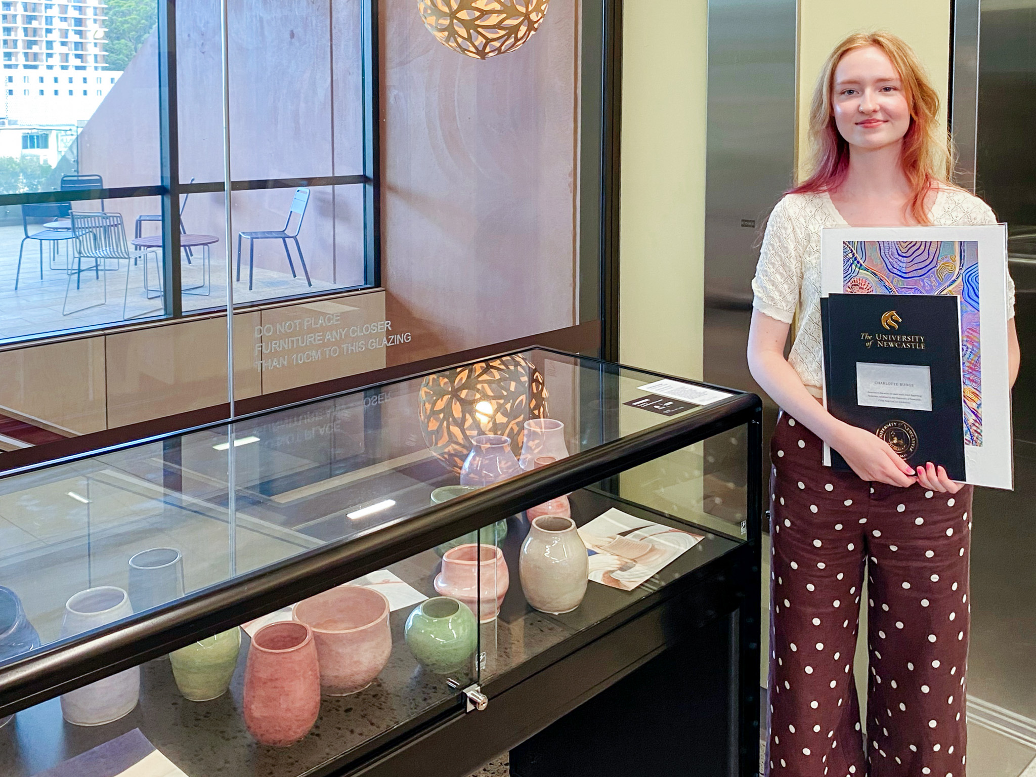 Charlotte Budge's winning artworks