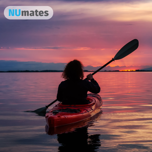 A sunset image over a lake with a person in a kayak - Wednesday 13 May 2026