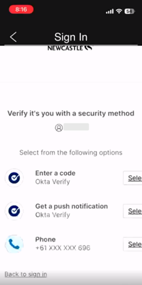 Approve your sign in request via Okta Verify