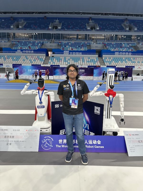Mithun at Robocup competition
