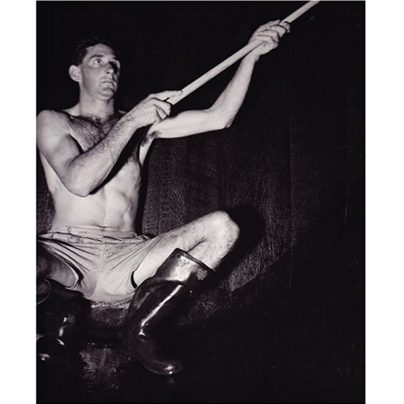 Max Dupain: Cleaning inside the barrel, Mount Pleasant winery, 1950 Courtesy the National Library of Australia