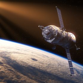 Satellite over Earth. NASA recruits UON scientist for climate change mission