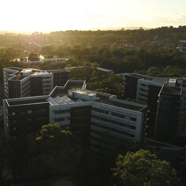 Solar panels on buildings. First Australian university to sign 100% renewable electricity contract with Red Energy