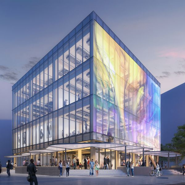 Honeysuckle Stage 1A building design. ‘Stage within a city’ unveiled for Honeysuckle campus