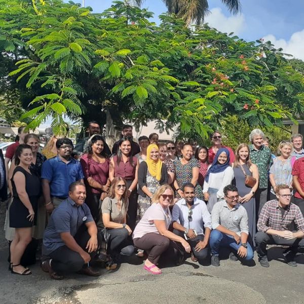 STAMP participants at Fiji National University with the FNU Vice Chancellor and FNU mobility students. Study tour helps academics walk in students’ shoes