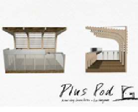 Design sketch of pop-up pod design. Design +