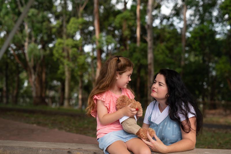 Gabrielle and her mother Teresa