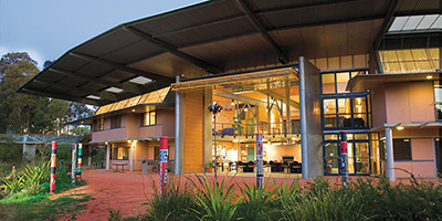 The Wollotuka Institute building at the Callaghan campus, on the traditional lands of the pambalong people of the awabakal nation