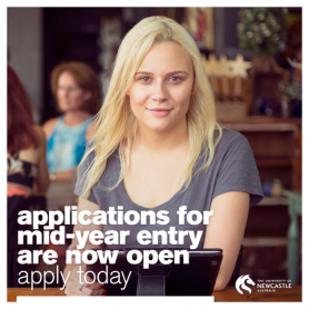 Mid-year entry at UON is now open. Mid-year entry open now