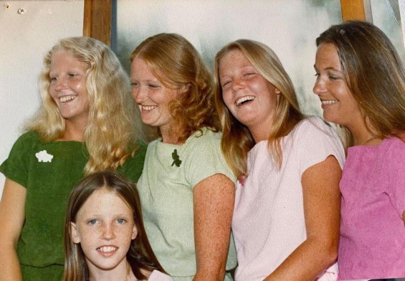 Family photo of the Wilson sisters