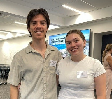 Noah Cresp and Claudia Hickey