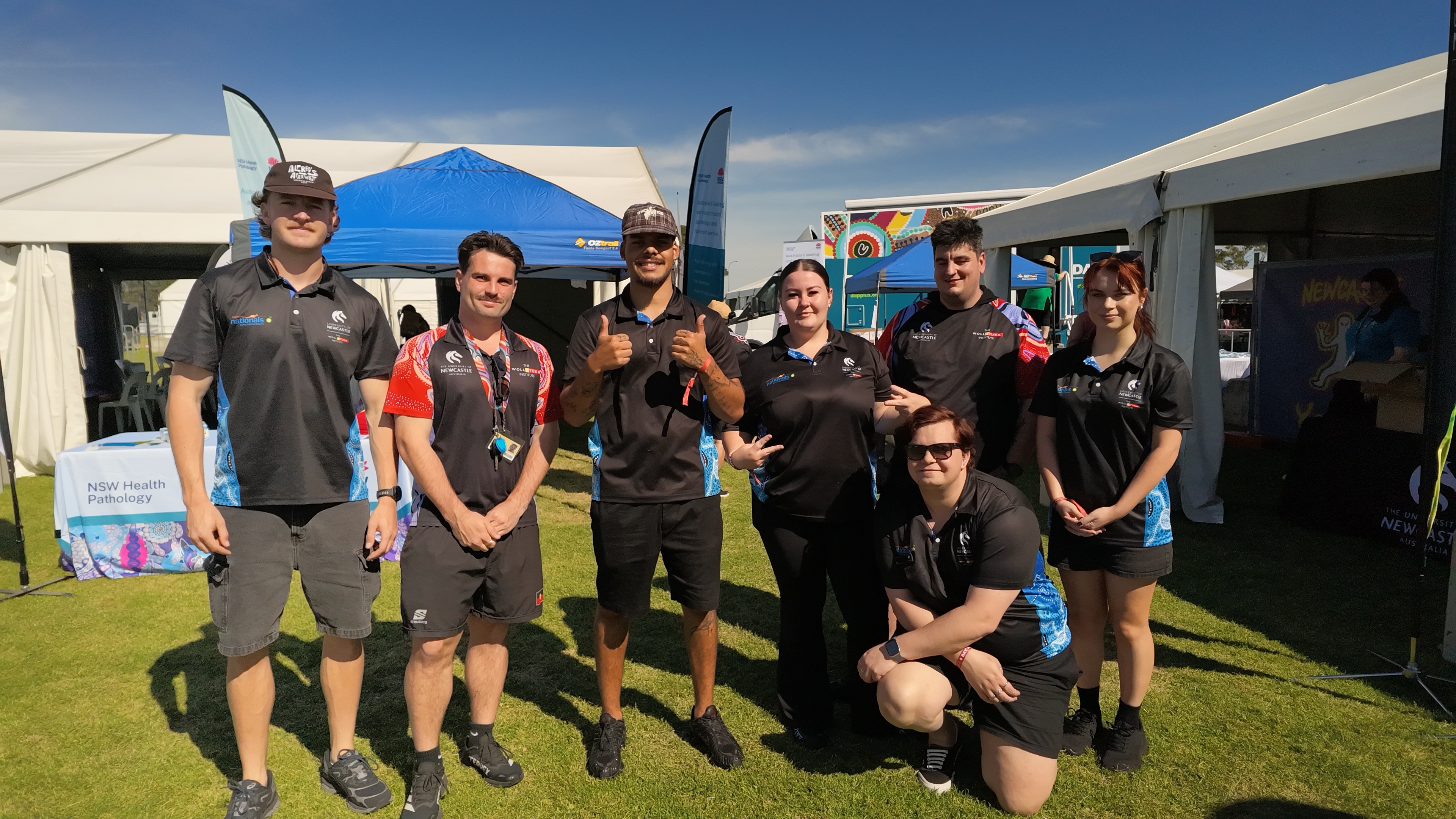 Wollotuka staff and students standing together for a photo