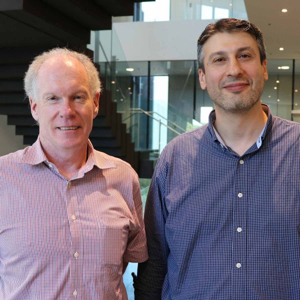 Professor Rodney Scott and Associate Professor Saadallah Ramadan. Funding signals new hope for multiple sclerosis treatment