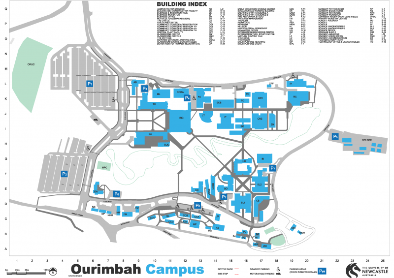 Map of Ourimbah campus
